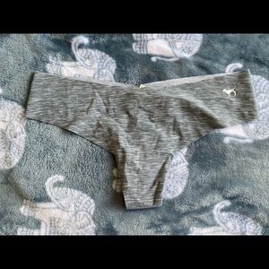 (On hold) VS Pink Small No Show Gray Heathered